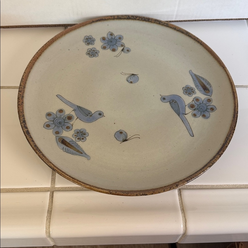 Ken Edwards Mexican TONALA POTTERY El Palomar 11.5 “ plate #3 🐈‍⬛